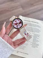 Dog Pattern Magnetic Strap for HUAWEI Watch 4 - 18/20/22mm, Woven Design 20mm