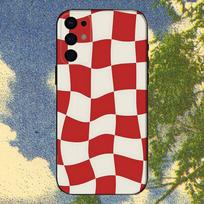 Checkerboard Checked Chess Board Phone Case For Samsung S25,S24,S21,S22,S23,S30,Ultra,S20,Plus,Fe,Lite,Note,10,9,5G Black Cover Samsung S105G