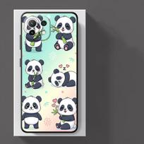 Cartoon Cute Panda Case for Xiaomi Poco F8 C61 C71 F1 M3 M4 M7 Pro C75 C50 M5 X3 X4 X5 X7 Pro F3 Funda Phone Cover Poco F3