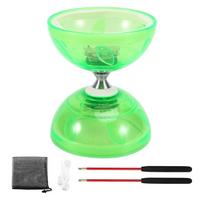 Five-Bearing Double-Head Diabolo Fitness Toy Outdoor Play with Light Diabolo Yo-Yo Play for Diabolo Elderly B