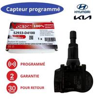 Capteur TPMS programmé 433 MHz pour Hyundai i30/Ioniq/Kona/Santa Fe/Elantra et Kia Niro/Optima/Sportage/Soul