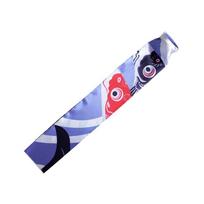 Yard Decor Japanese Style Fish Flag Outdoor Carp Flag Windsock Wind Chimes Hanging Decorations 70cm-D