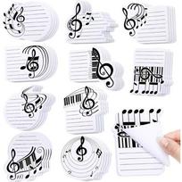 10Pcs/Set Various Music Shapes Music Note Sticky Notes Smooth Writing Message Paper  Notebooks 10Pcs/Set