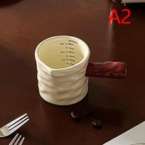3 oz/90 ml pieno ąsotėlis Espreso puodelis Keramikinis matavimo puodelis su skale Išskirtinis keramikinis kavos matavimo puodelis Ekstrakcijos puodelis Pieno ąsotėlis as the picture