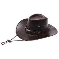 1 vnt. Lauko Džentelmeno Karvės Mergaitės Džiazo Kepurė Sombreroombrero Vyras Moteris Unisex Vintage Dirbtinės Odos Vakarų Kaubojaus Kepurė as the picture