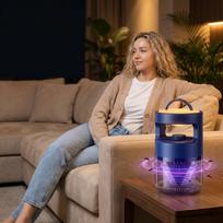 Electric Mosquito Killer Lamp Indoor Mosquito Trap with UV Light and Silent Fan for Bedroom Living Room and Office Use Portable Mosquito Zapper ONE SIZE violetinė