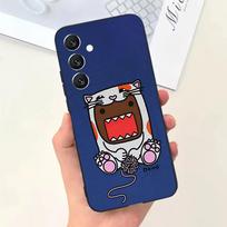 Cute D-Domo-kun Phone Case For Samsung Galaxy A13,A21s,A22,A31,A32,A52,A53,A71,A80,Soft Black Shell Samsung a11