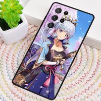 Genshin Impact Kamisato Ayaka Silicone Phone Case For Samsung Galaxy note 10 pro S26 S24 S23 S22 S21 Plus S25Ultra Capa Cover Galaxy S24 FE