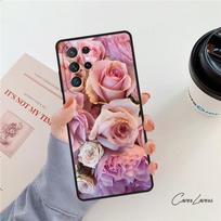 Bijūnai Gražus Gėlės telefono dėklas Skirta Samsung Galaxy S24 S25 S23 S22 Ultra Note 10 20 Plus S20 S21 FE Dangtelis For Note10 Pro(Plus)