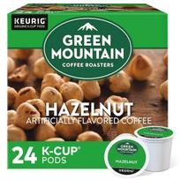 Green Mountain Coffee Hazelnut Keurig K-cup Coffee Pods Flavored Coffee Light Roast, 24ct