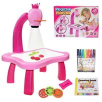 Intelligent Kids Drawing Projector Table with Music - Pink