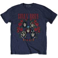 Guns N' Roses Unisex T-Shirt: Skulls Wreath S įvairiaspalvis
