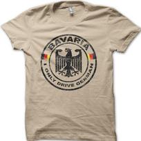 Bavaria I Only Drive German Classic Retro Motorsport Vintage Car T-Shirt 06141 S įvairiaspalvis