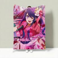 Anime O-Oshi no Ko Throw Lightweight 240g Flannel Blanket Soft Skin-friendly for Summer Cooling 75x90cm