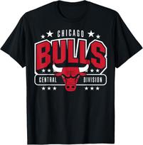 NBA - Chicago Bulls Arched Central Division T-Shirt S įvairiaspalvis