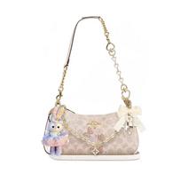 COACH shoulder bag [Customized bag] Teri 24 classic presbyopic Logo zipper closure, pendant, scarf, bow, printing, extension Matsumatsuki basic model balta