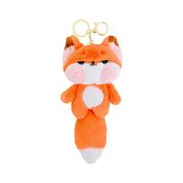 Charming Plush Fox Keychain For Couples Cute Fluffy Bag Charm Gift For Friends