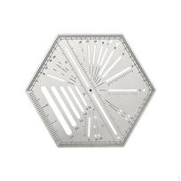 Hexagon Ruler for Home, Shape Templates, Portable Quilting