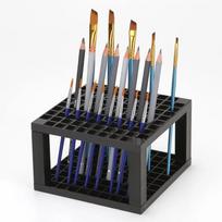 New Portable 49 Holes Paint Brush Pen Holder Watercolor Paint Brush Holder Stand Painting Supplies For Students Desk Organizer juoda
