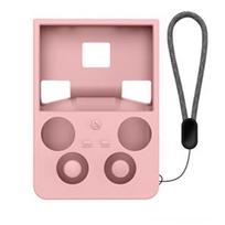 Silicone Protective Housing for ANBERNIC RG477V Built to Absorb Impacts Preserve Connectivity and Allow Full Device Operation rožinė
