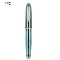 Jinhao 9019 Fountain Pen Transparent Color EF/F/M Nib Ink Student School Stationery Business Office Supplies Pens for Writing (Light Blue,EF(Approx 0.38mm)) šviesiai mėlyna spalva