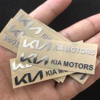 Car Interior Decals Emblem Sticker Accessories For Kia GT-Line Sportage Ceed Rio Picanto Sorento Soul Cerato Venga Forte K9 Niro 2Pcs