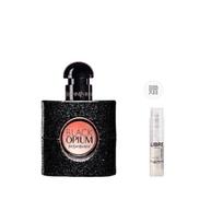 SAINT LAURENT Black Opium Perfume Set, Black Oupiao Ming, Floral Scent Family Eau De Parfum EDP Neroli Coffee Vanilla Black Aopiao Ming Women's Perfume+YSL Libre Sample