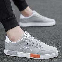 Summer new canvas shoes men's Korean version trendy men's board shoes student versatile cloth shoes breathable trendy shoes men's shoes 39