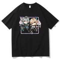 Genshin Impact Alhaitham Kaveh T Shirt Unisex /Women Harajuku Cartoon Graphic Kawaii Tshirt Unisex Anime Aesthetic Cotton Tee Shirt 2XL