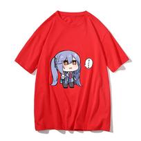 Azur Lane Essex Men Clothing Oversized Printed T-shirt Summer Casual Tops Short Sleeve Basic Tees Pullover Polyester Originality S