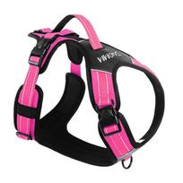Dog leash, anti-break free pet chest strap, large dog leash, walking dog leash pet supplies S rožinė raudona spalva