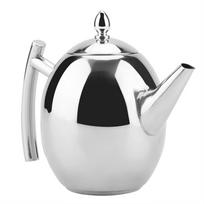 Stainless Steel Teapot Tea Coffee Water Kettle Container with Removable Mesh Filter (1500ml) balta
