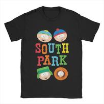 Vintage South-Park Cartoon Best Buds T-Shirt for Men Round Neck Pure Cotton T Shirts  Short Sleeve Tee Shirt Summer Clothes S