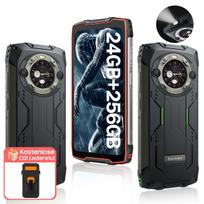 Atnaujintas Blackview BV9300 Pro Helio G99 Atsparus telefonas Android 13 RAM 8GB/12GB ROM 256GB 6.7 120Hz Ekranas 15080mAh Su 33W Įkrovimu 100LM Žibintuvėlis with case juoda