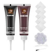 20ml Dirbtinės odos remonto gelio rinkinys Vinilo restauravimo kremo rinkinys Remontuoja įbrėžimus įtrūkimus Odinių baldų priežiūros produktai C