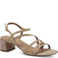 Basutės moterims, Smėlio, Sandal heel