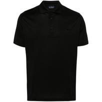 Polo marškiniai trumpos rank. vyrams, Juoda, men's knitted poloshirt