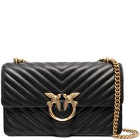 Rankinė per petį moterims, Juoda, Classic love bag one chevron