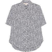 Marškiniai ilgomis rankovėmis moterims, Juoda, Camp shirt