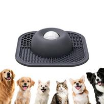 Slow Feeder Dog Bowl with Lick Mat Non-Slip Dog Lick Bowl with Interactive Rolling Ball Silicone Dog Licking Toy for Liquid And Thick Treat Dogs Cats pilka