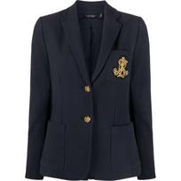 Švarkas moterims, Mėlyna, Bullion jacquard blazer