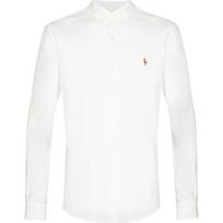 Marškiniai vyrams, Balta, Long sleeve sport-shirt