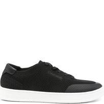 Laisvalaikio bateliai vyrams, Juoda, Low top lace up knit sneaker