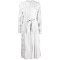 Midi suknelė moterims, Balta, Regular midi shirt dress