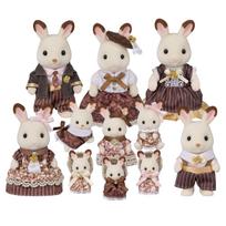Sylvanian Families Lėlės Šokoladinio Triušio Šeimos Metinių Rinkinys ST Mark Amžiai Epochos Rinkinys (C-74) - Sertifikuotas, 3+, Žaislas, Lėlių namelis, UAB