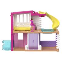 Barbie Mini Barbie Land Dream House with 1 Micro Doll Doll House Dollhouse Ages Pink HYF47 (White & Purple) - Dress-up & - - 6+ - -