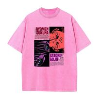Jujutsu Kaisen Manga Tshirt Gojo Satoru Ryomen Sukuna T Shirt Men Women Wash Cotton Tees Clothing Summer Short Sleeve Tshirt S