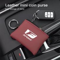 Car Key Bag Leather Coins Wallet Mini Card Pouch For Lexus F SPORT IS250 IS200 CT200h GS300 LS430 RX450h LX570 IS300 ES300h