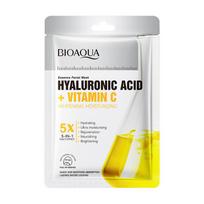 Vitamin C Whitening Mask BIOAOUA Hyaluronic Acid Hydrating Moisturizing Mask 1pc