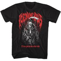 Men's 100%Cotton Y2k Grim Reaper Graphic hiphop shirt Suitable for Both Men and Women Summer Printed Tshirt S